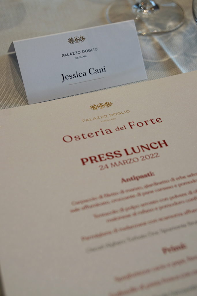 Menu di Palazzo Doglio in occasione del press lunch | © Jessica Cani